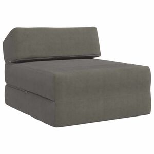 vidaXL Sof&aacute; Cama Plegable Gris Claro 60 x 70 x 41 cm Tela