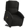 vidaXL Sill&oacute;n reclinable de masaje elevable tela negro