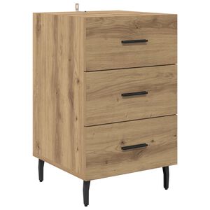 vidaXL Armario de Noche Roble artisan 40 x 40 x 66 cm