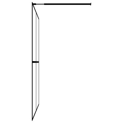 vidaXL Mampara de ducha vidrio templado esmerilado 118x190 cm
