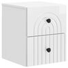 vidaXL Mesita de Noche de Pared con caj&oacute;n Brillante 33 x 34,5 x 40 cm
