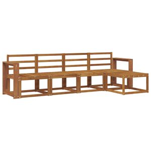 vidaXL Conjunto de sof&aacute;s de exterior 5 pcs Natural