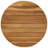 vidaXL Encimera &Oslash; 40 x 3,5 Redondo Madera de teca maciza Natural