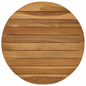 vidaXL Encimera &Oslash; 40 x 3,5 Redondo Madera de teca maciza Natural