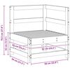 vidaXL Sof&aacute; de esquina de jard&iacute;n Pino macizo Marr&oacute;n Cera