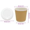 vidaXL Vasos de caf&eacute; de papel con tapa 1000 uds 4oz 100ml