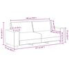 vidaXL Sof&aacute; de 3 plazas de tela gris claro 220x77x82 cm