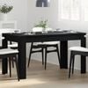 vidaXL Mesa de Comedor Roble Negro 140 x 74,5 x 76 cm ratán sintético
