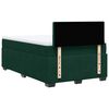 vidaXL Cama box spring con colch&oacute;n terciopelo verde oscuro 120x200 cm