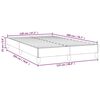 vidaXL Estructura de cama sin colch&oacute;n cuero sint&eacute;tico blanco 120x200cm