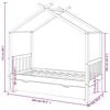 vidaXL Estructura cama ni&ntilde;os con caj&oacute;n madera pino blanco 80x160 cm