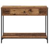 vidaXL Mesa Consola Otro Madera vieja 100 x 34.5 x 75 cm
