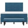 vidaXL Cama tipo Box Spring Azul oscuro 140 x 190 cm Terciopelo