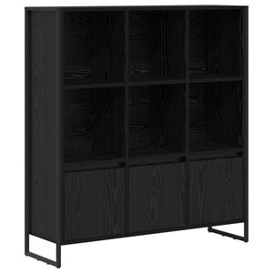 vidaXL Estanter&iacute;a para libros 2 pcs Roble Negro 99,5 x 30 x 108 cm