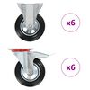 vidaXL Ruedas 12 unidades 160 mm