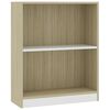 vidaXL Estanter&iacute;a madera de ingenier&iacute;a blanco roble Sonoma 60x24x76 cm