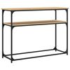 vidaXL Mesa consola madera de ingeniería roble Sonoma 100x35,5x75 cm