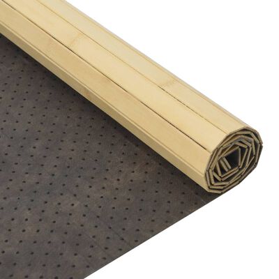 vidaXL Alfombra rectangular bambú color natural claro 60x500 cm