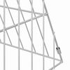 vidaXL Jaula para pollos Plateado 215 x 55 x 55 cm Acero Galvanizado