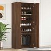 vidaXL Armario para Zapatos con puerta Marr&oacute;n 80 x 39 x 180 cm