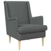 vidaXL Sill&oacute;n Gris oscuro Tela