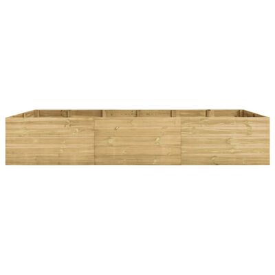 vidaXL Arriate de madera de pino impregnada 300x150x54 cm