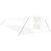 vidaXL Invernadero con estructura de acero blanco 36 m&sup2; 12x3x2 m