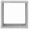 vidaXL Estanter&iacute;as de pared 4 pcs Gris Sonoma 26 x 15 x 26 cm