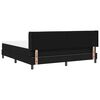 vidaXL Cama tipo Box Spring con colch&oacute;n Negro 200 x 180 cm Poli&eacute;ster
