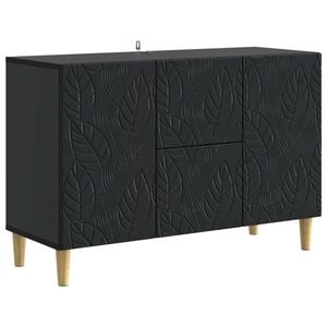 vidaXL Aparador Negro 89 x 34,5 x 60 cm Madera de ingenier&iacute;a