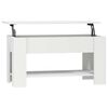 vidaXL Mesa de centro madera de ingenier&iacute;a blanco 101x49x52 cm