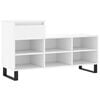 vidaXL Zapatero madera contrachapada blanco 102x36x60 cm