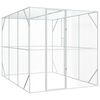 vidaXL Jaula para Aves Antracita 210 x 304 x 213 cm Acero Galvanizado