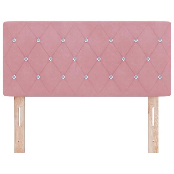 vidaXL Cabecero con cabecera Rosa 90 cm Cuero sint&eacute;tico