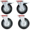 vidaXL Ruedas giratorias 4 unidades 200 mm