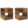 vidaXL Mesa Auxiliar 2 pcs Madera vieja 40,5 x 40 x 45 cm