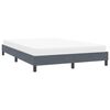 vidaXL Estructura de cama sin colch&oacute;n terciopelo gris oscuro 140x220cm