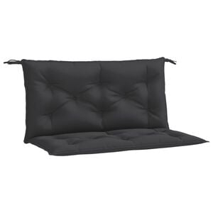 vidaXL Cojines de banco de jard&iacute;n 2 uds tela Oxford negro 100x50x7 cm