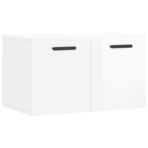 vidaXL Armario pared madera contrachapada blanco brillo 60x36,5x35 cm