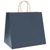vidaXL Bolsas de papel con asas 250 uds azul 32x22x28 cm