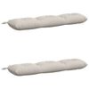 vidaXL Cojines para bancos VIANEN 2 uds. 100% Poli&eacute;ster Blanco