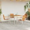 vidaXL Conjunto de Comedor de Jardín 5 pcs Madera de Acacia Sólida