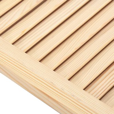 vidaXL Puerta tipo persiana madera maciza de pino 99,3x39,4cm