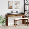 vidaXL Soporte para teclado Madera vieja 120 x 32 x 64 cm