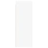 vidaXL Mueble de pared con puertas de vidrio blanco 35x37x100 cm