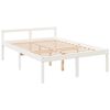 vidaXL Cama senior doble peque&ntilde;a sin colch&oacute;n blanco 120x190 cm