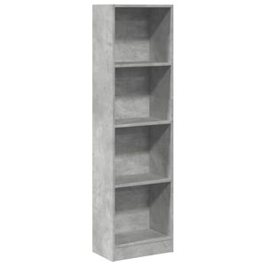 vidaXL Estanter&iacute;a de madera de ingenier&iacute;a gris hormig&oacute;n 40x24x143 cm