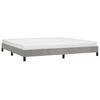 vidaXL Estructura de cama sin colch&oacute;n terciopelo gris claro 200x200 cm