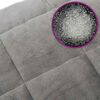 vidaXL Manta con peso tela gris 220x235 cm 11 kg