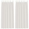vidaXL Cortina de Voilé 2 pcs Crema 260 x 140 cm Poliéster